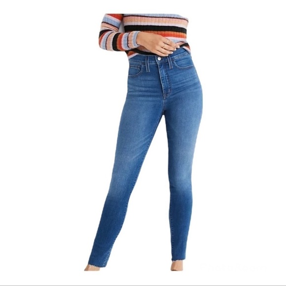 NWT MADEWELL 10" High Rise Skinny Jeans, Size 36/size 22 - Picture 2 of 9